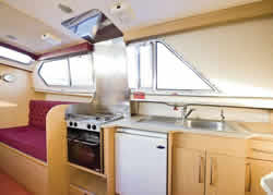 Interior image of boat